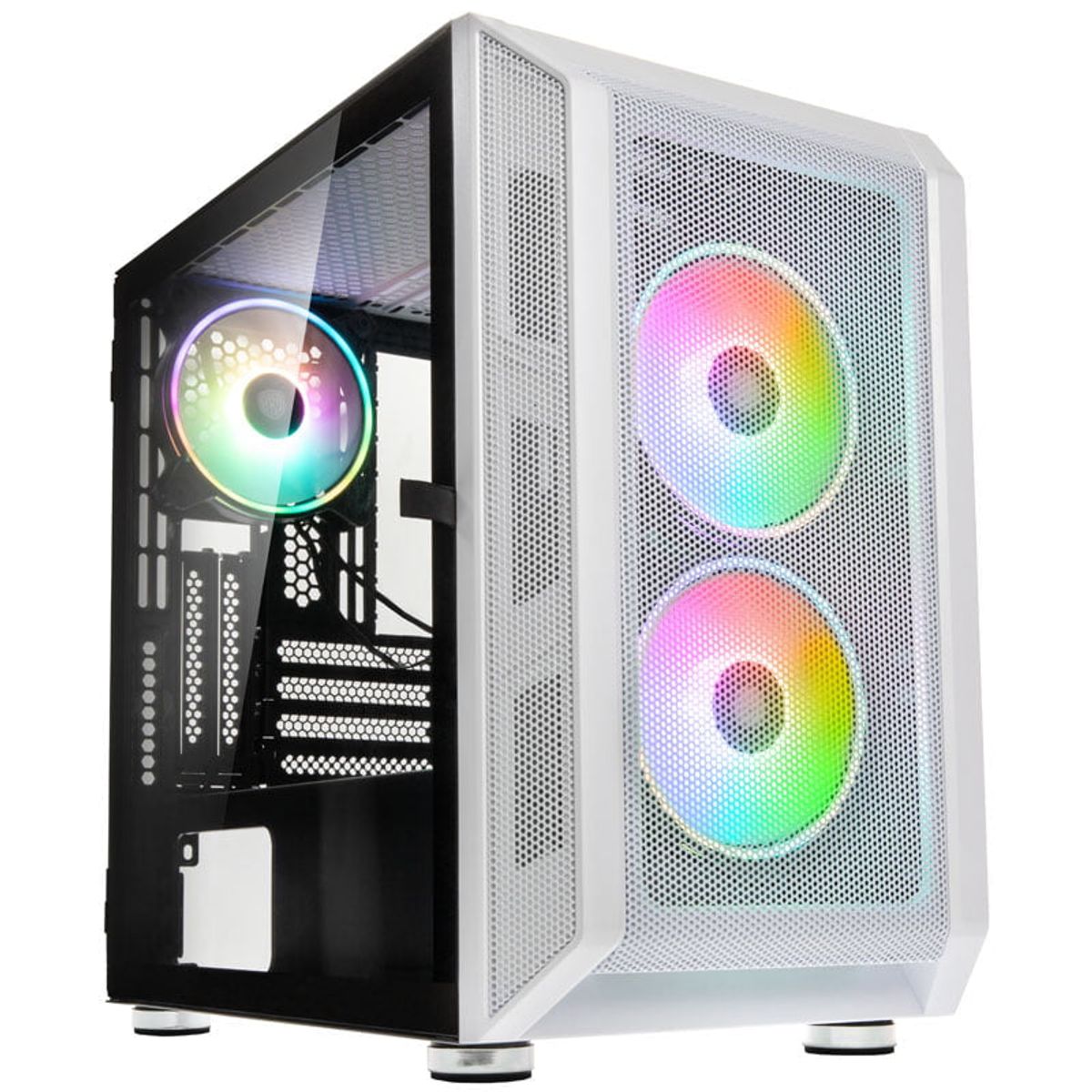 Kolink Citadel Mesh RGB Micro-ATX Case - White