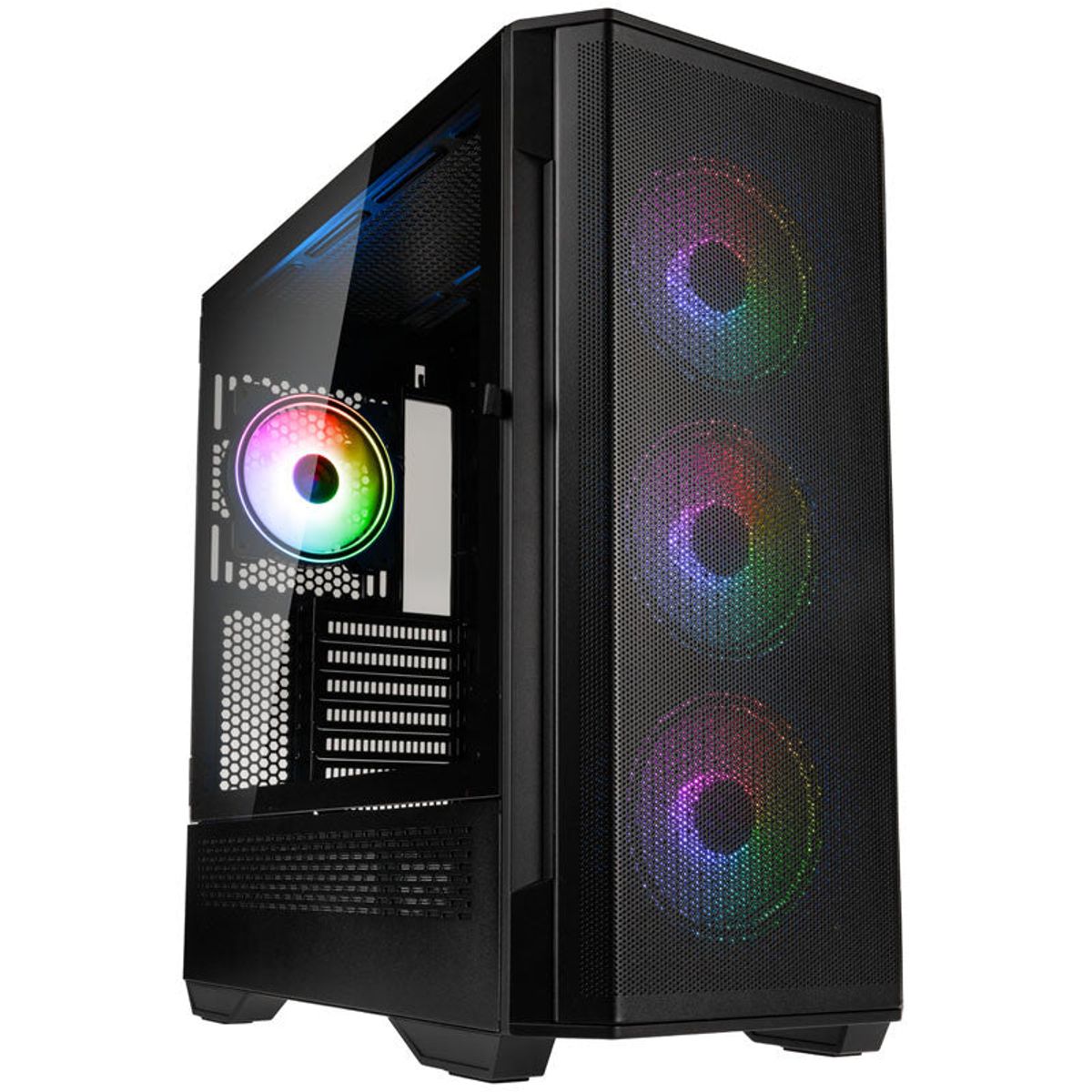 Kolink Observatory Y Mesh ARGB Midi-Tower Gaming Case-Black Window