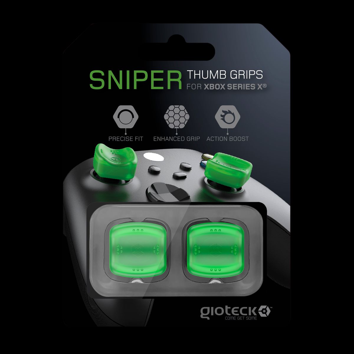 Gioteck Sniper Thumb Grips (Translucent Green)