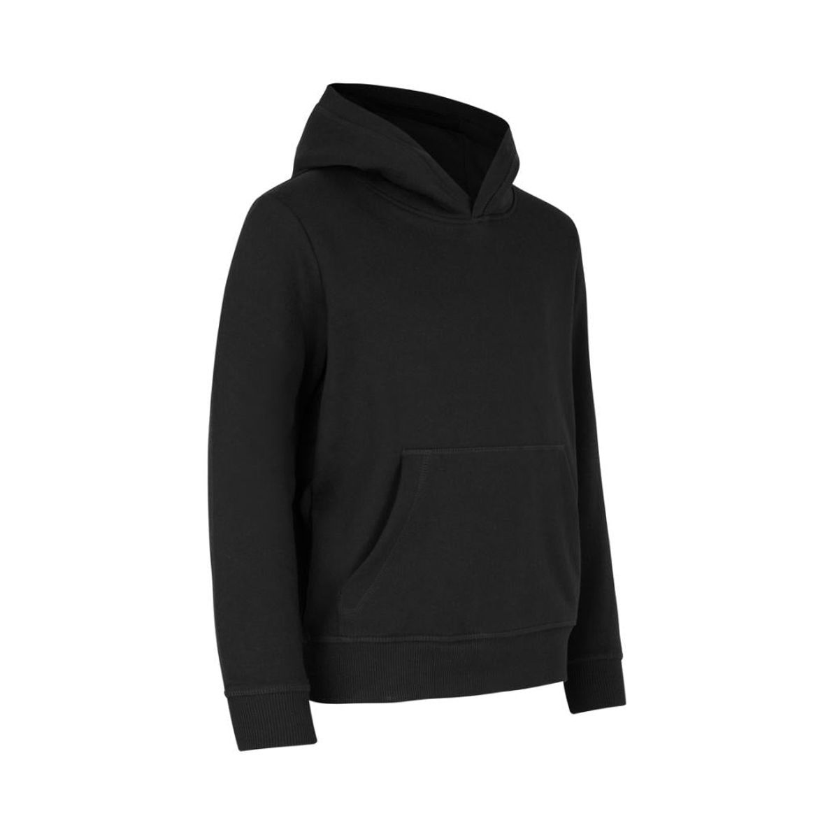 Plain Hoodie - Sort | L