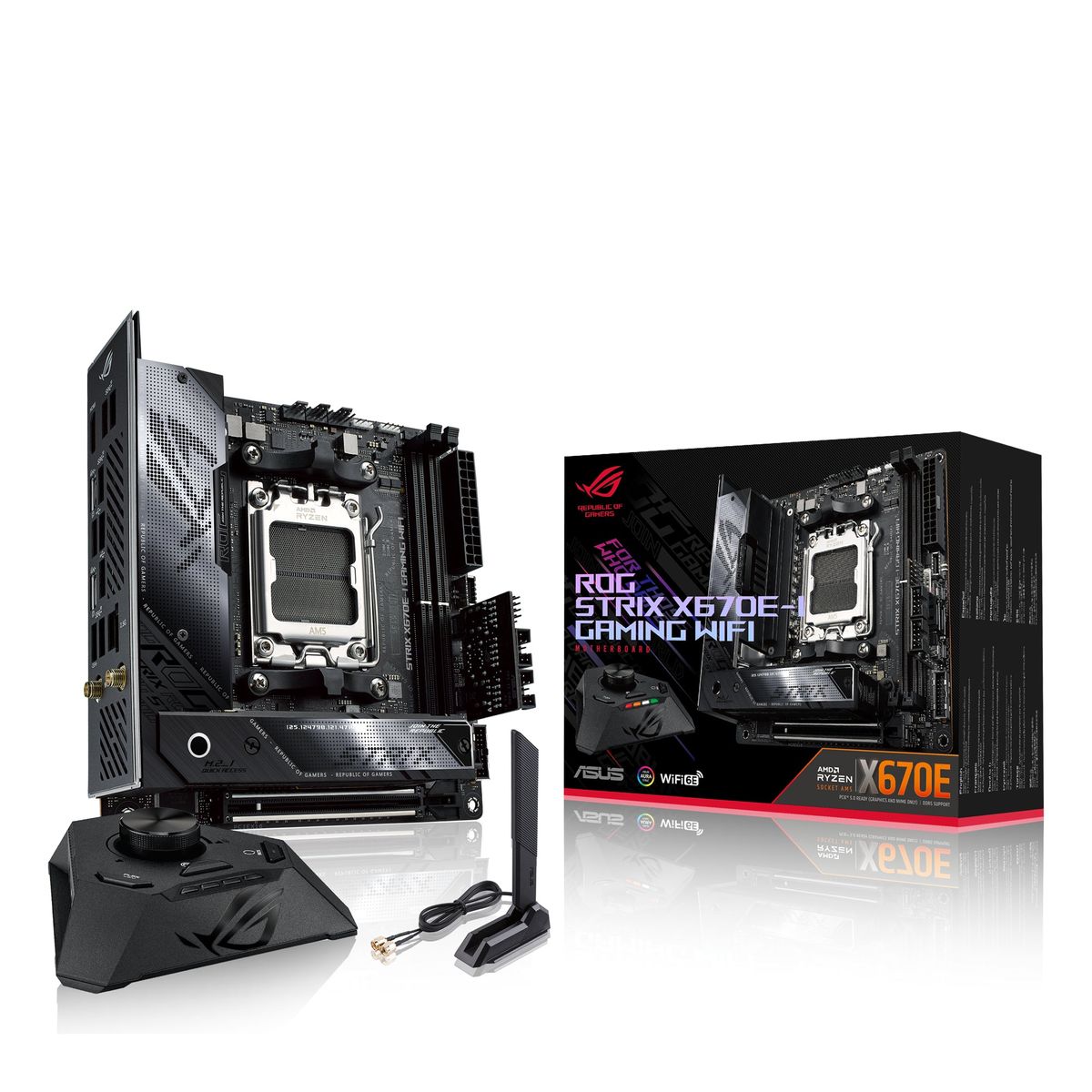 ASUS ROG STRIX X670E-I GAMING WIFI (mITX, X670E, AM5) - Bundkort