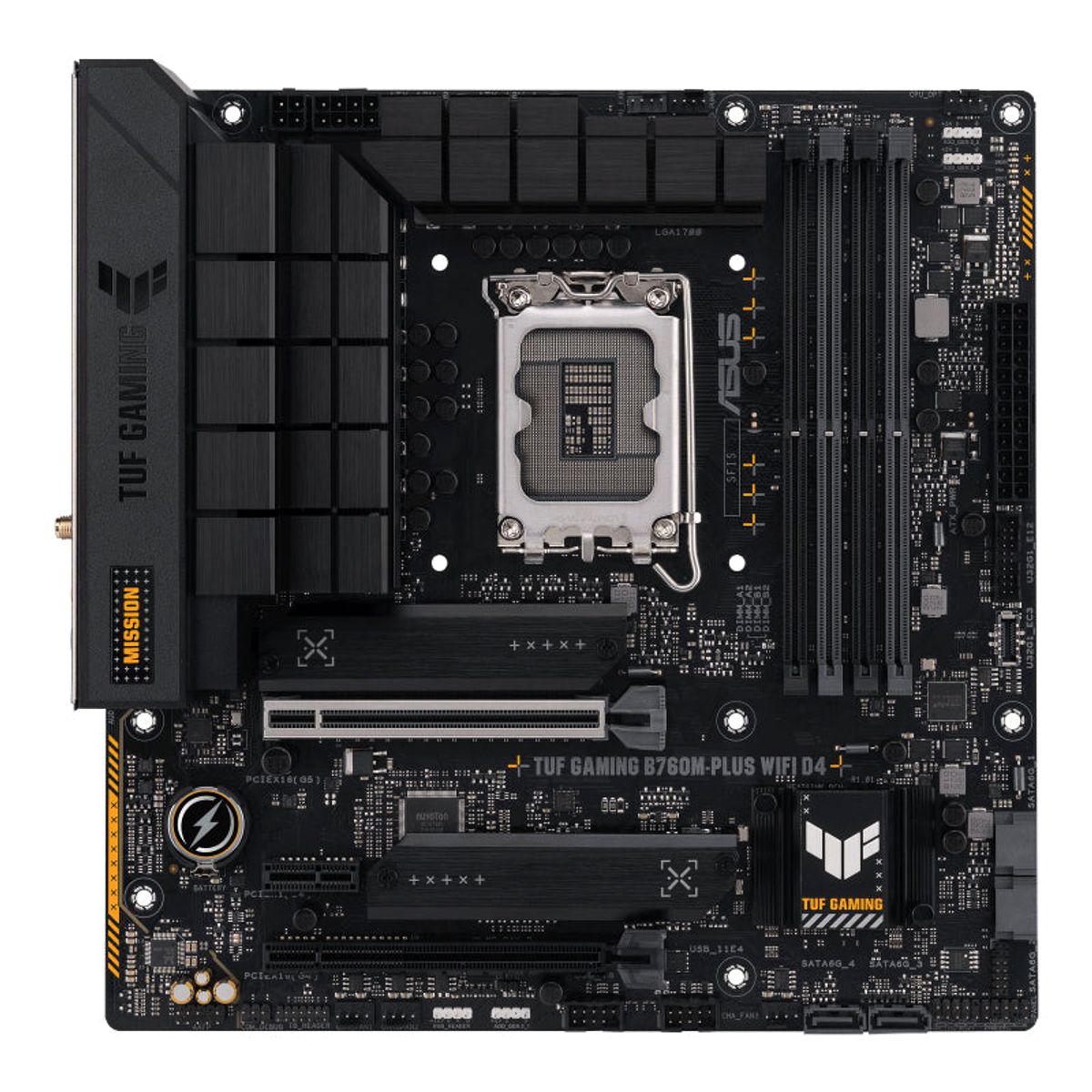 ASUS TUF GAMING B760M-PLUS WIFI D4 (mATX, B760, LGA 1700, DDR4)