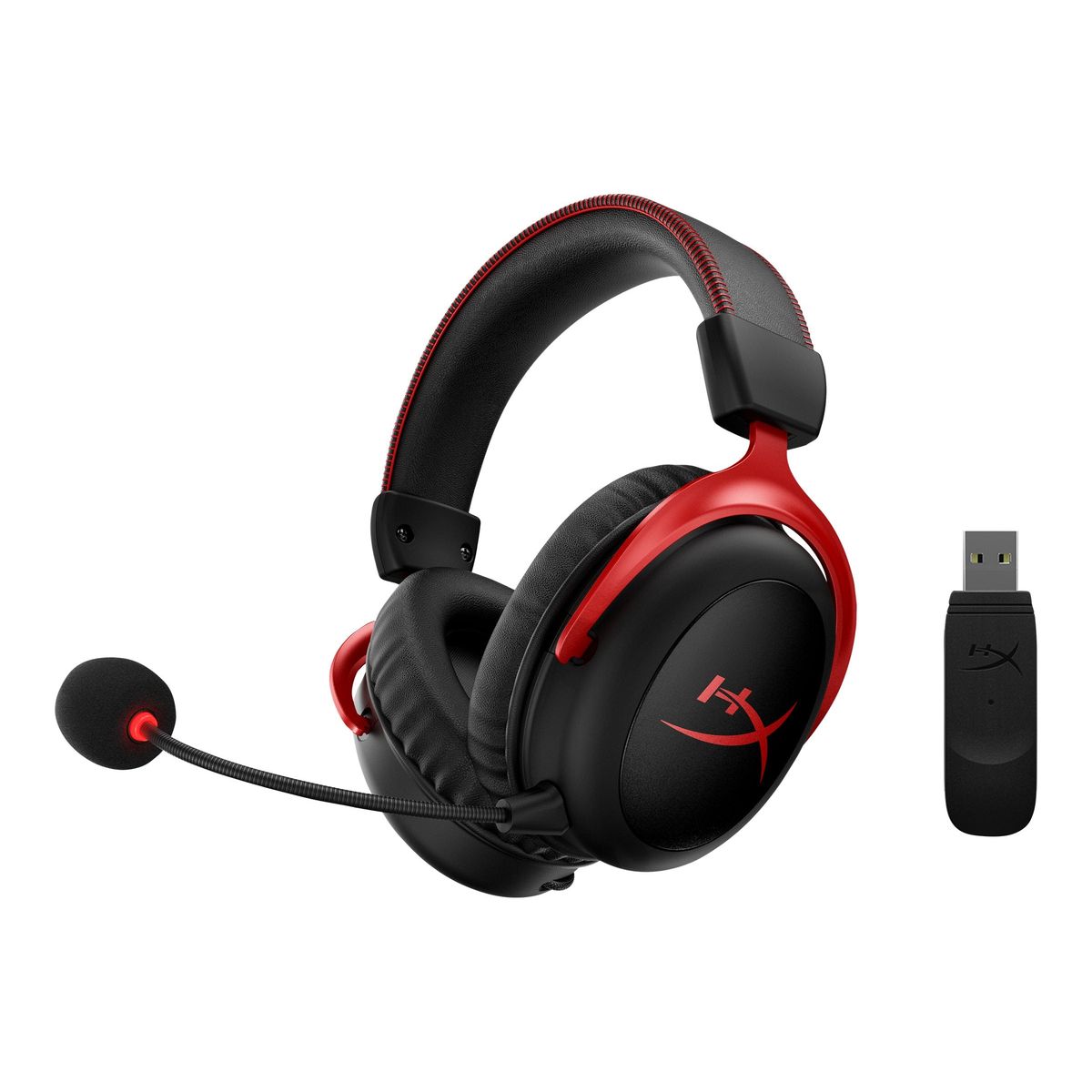 HyperX Cloud II Gaming Trådløs Headset Sort Rød