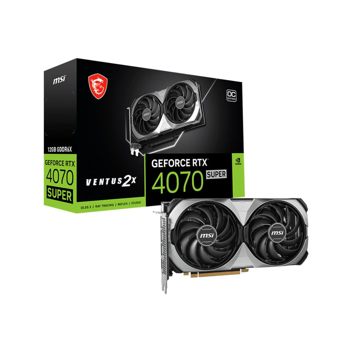 MSI GeForce RTX 4070 SUPER 12GB Ventus 2X OC