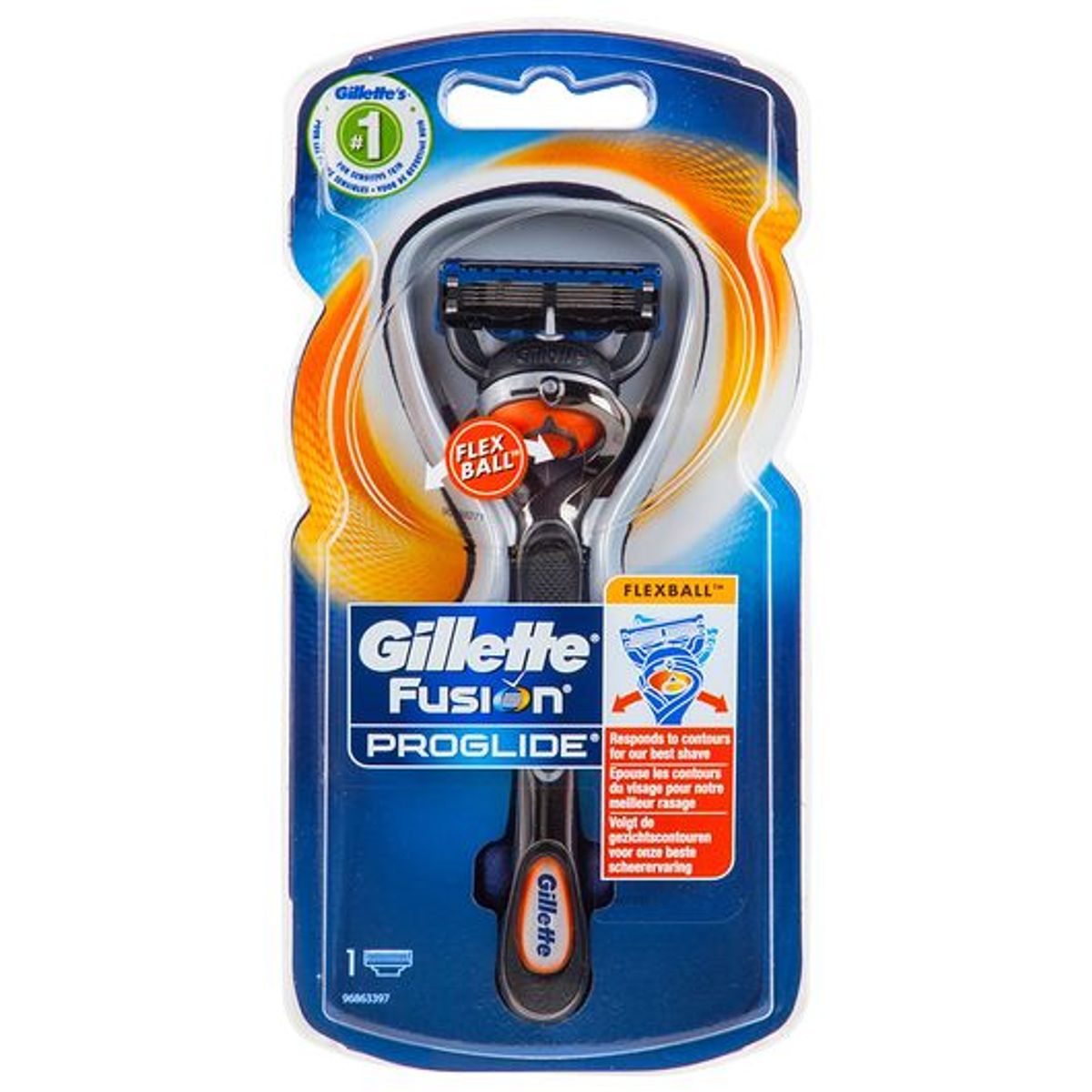 Gillette Fusion Proglide Shaver som er rigtig god til intimbarbering