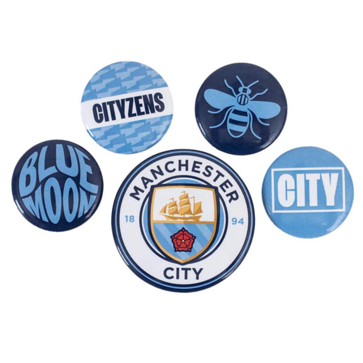 Manchester City Pins - 5 stk