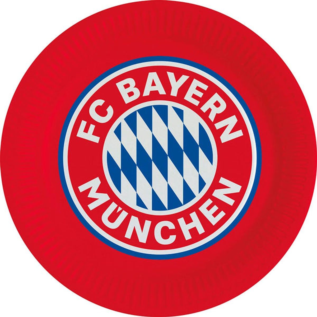 Bayern München Paptallerkner 8 stk - 23cm