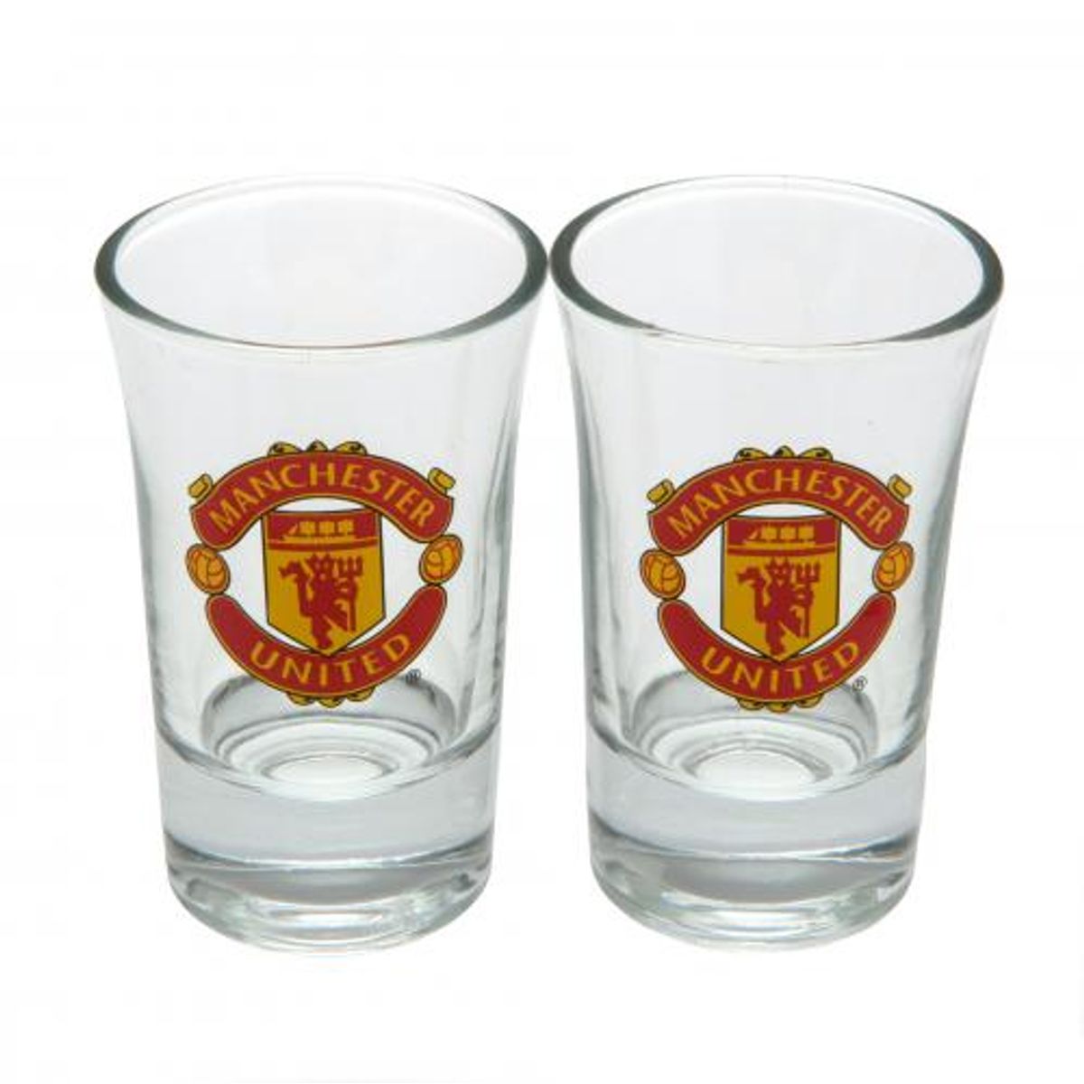 Manchester United Shotsglas - 2 stk.