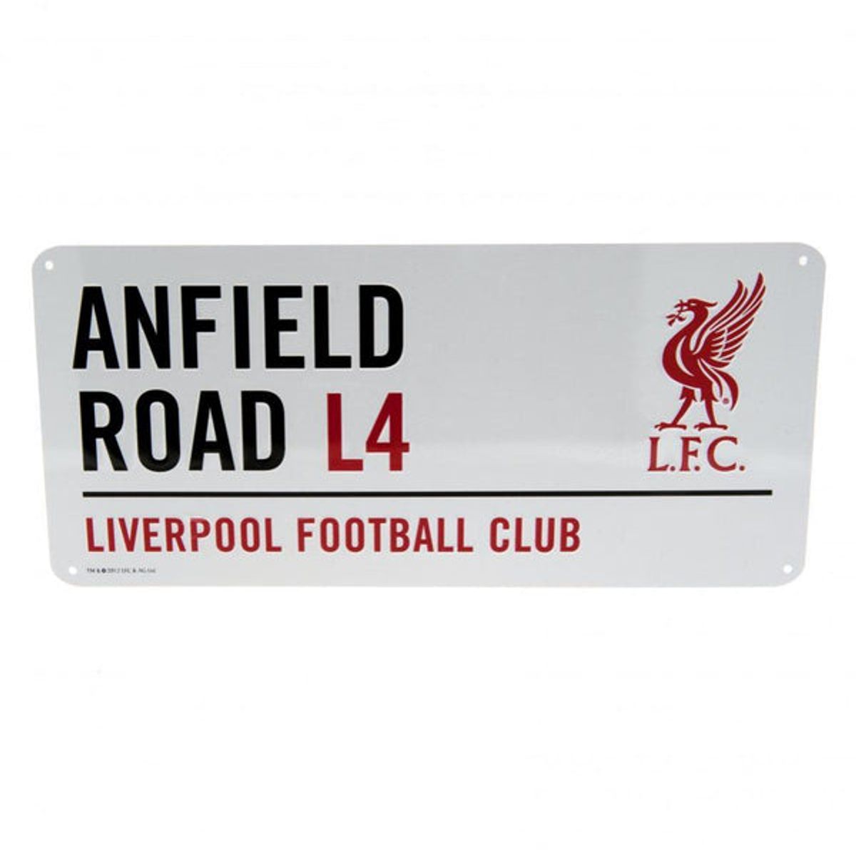 Liverpool FC Anfield Road metal skilt