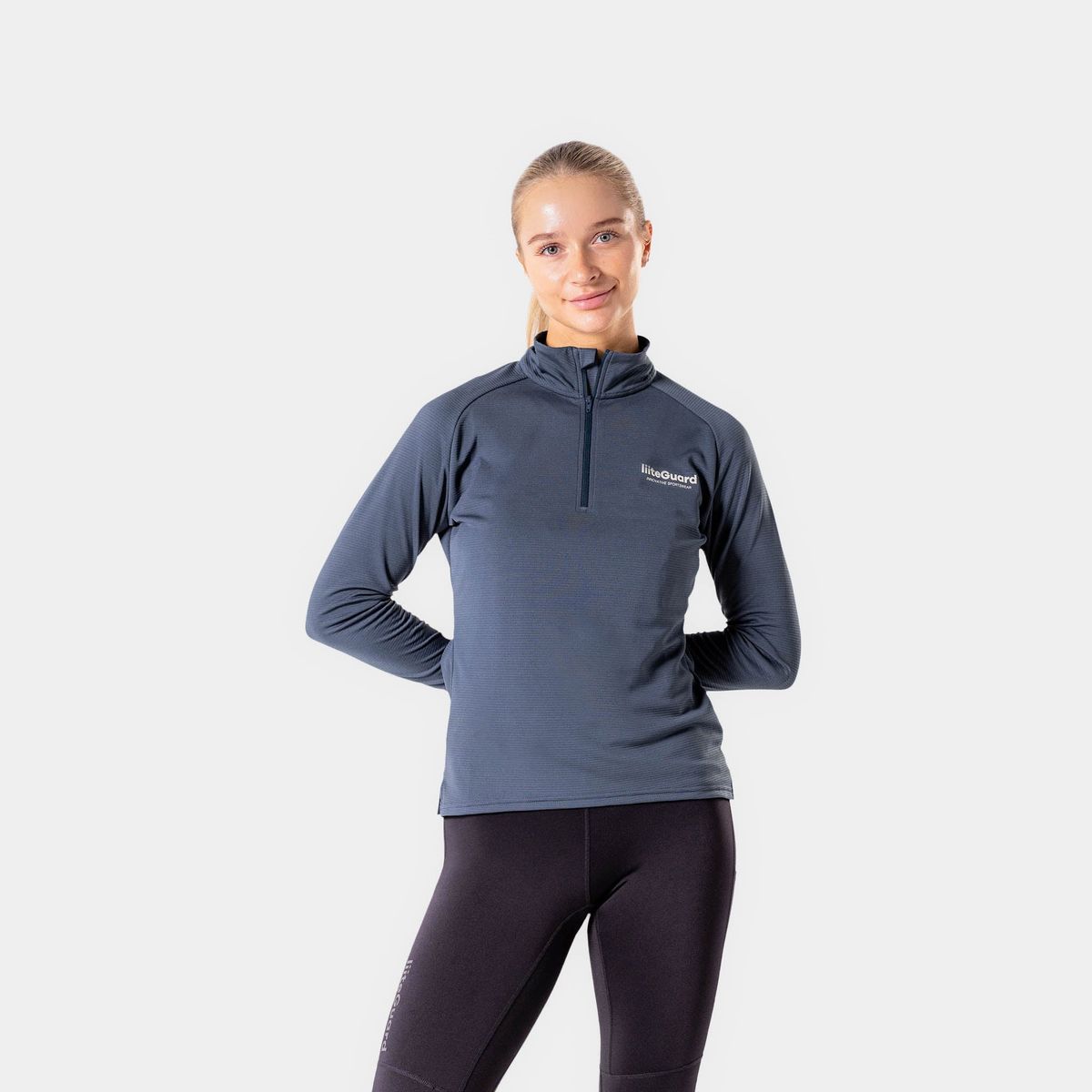 GROUND-TECH 1/4 ZIP SHIRT (WOMEN) - Dark Navy Blue