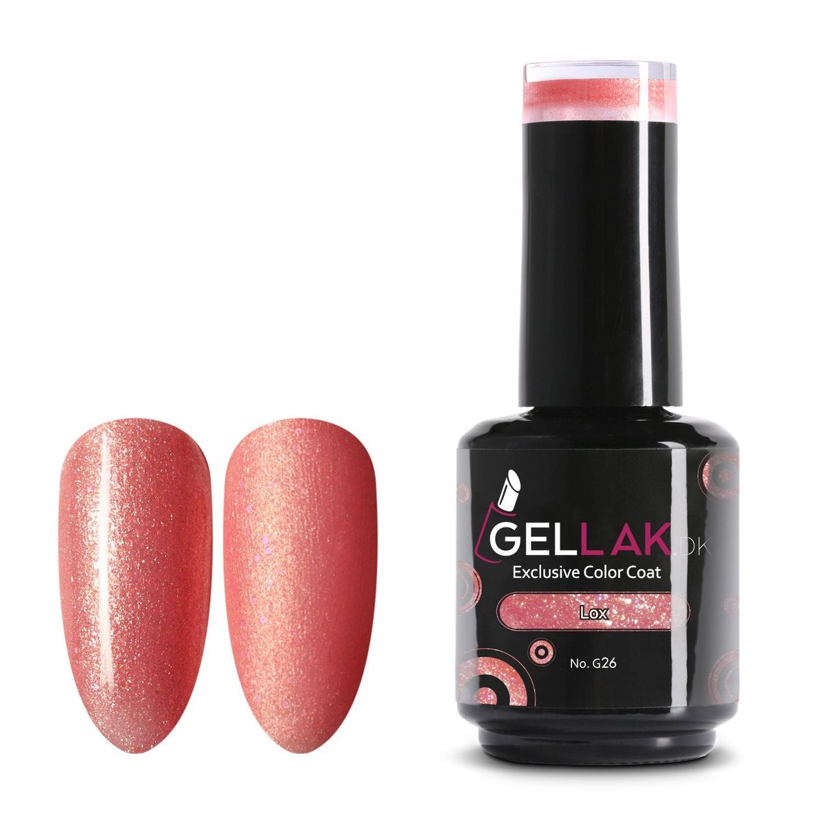 Gel Neglelak Fersken Farvet | 15 ml | Lox No. G26 | Gellak.dk