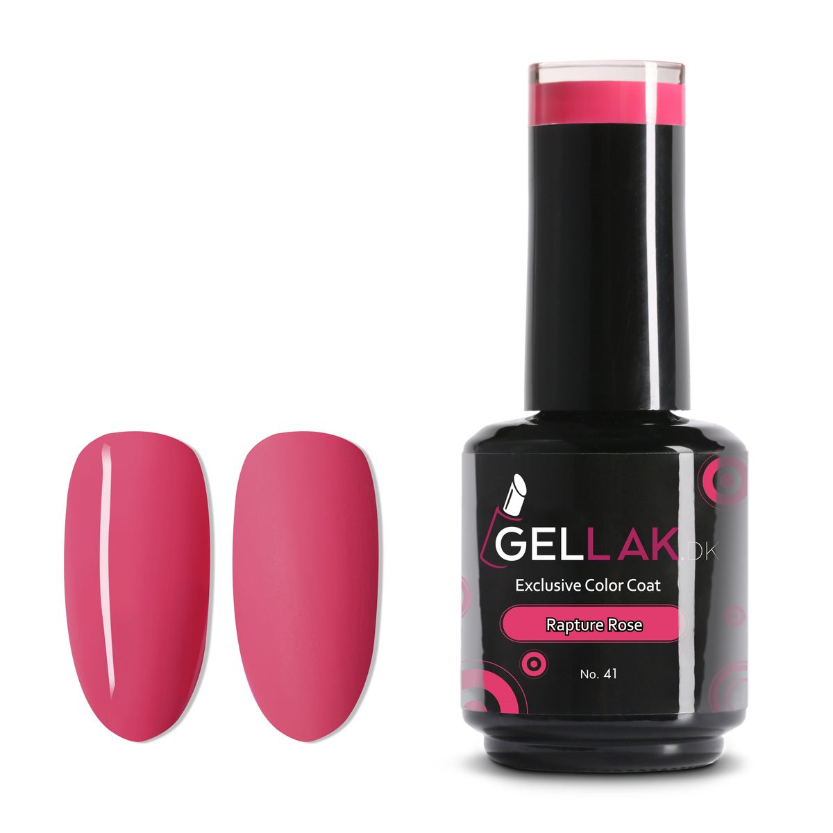 Gel Neglelak Lyserød | 15 ml | Rapture Rose No. 41 | Gellak.dk