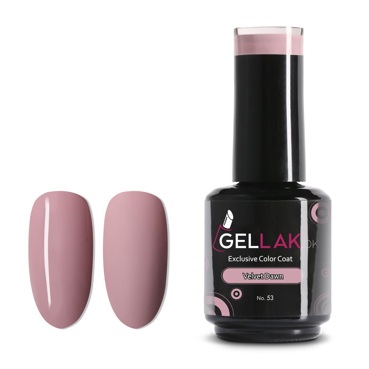 Gel Neglelak Nude | 15 ml | Velvet Dawn No. 53 | Gellak.dk