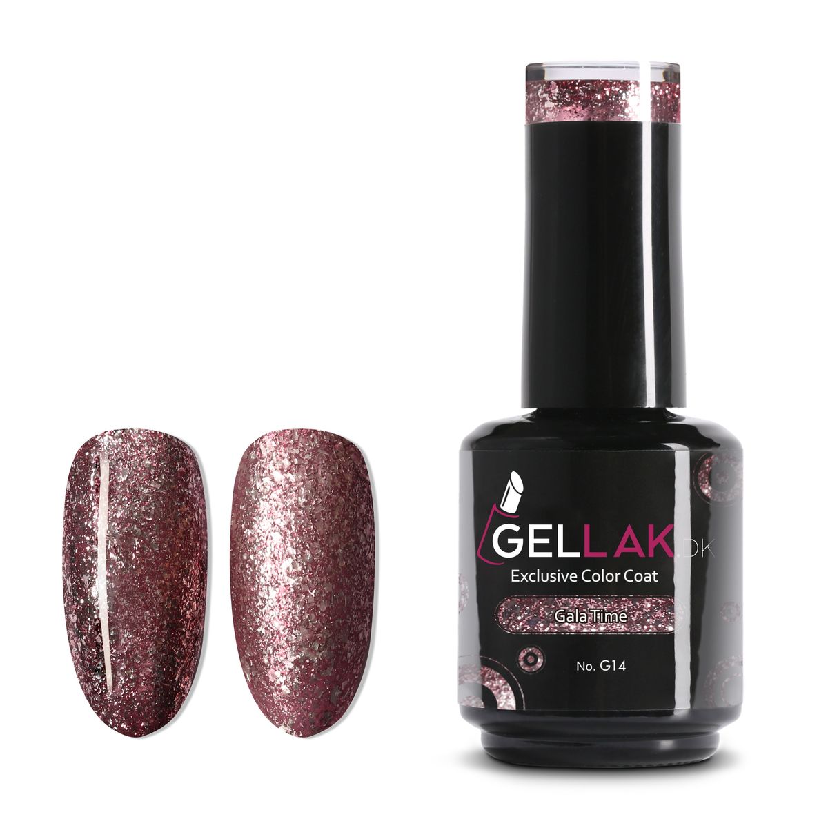 Gel Neglelak Rose Gold Glimmer | 15 ml | Gala Time No. G14