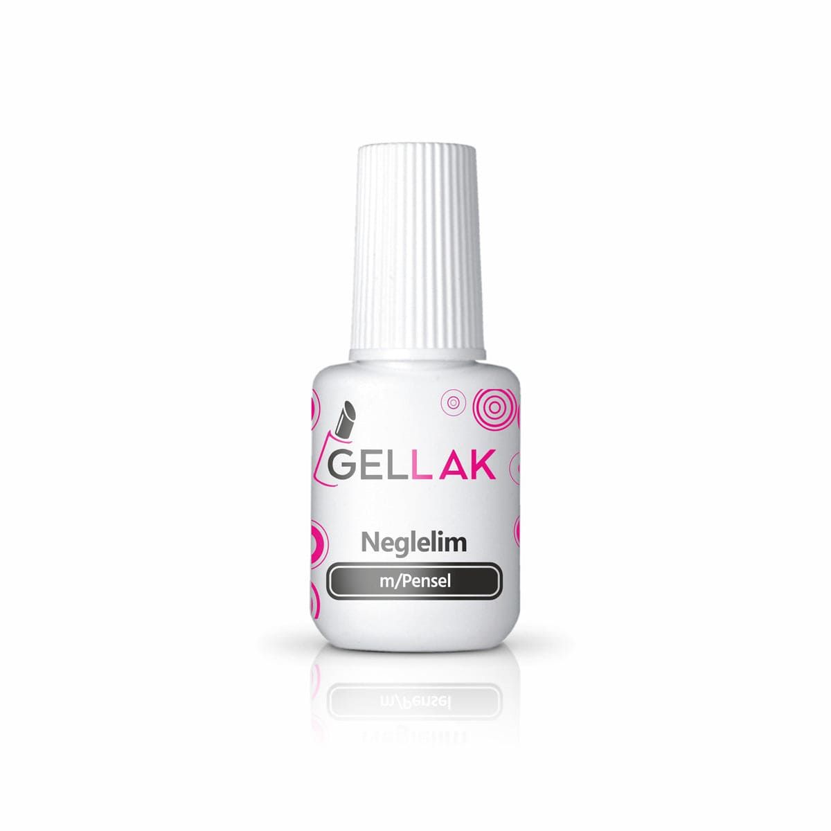 Neglelim | 7,5 ml | Neglelim Med Pensel Til Kunstige & Falske Negle