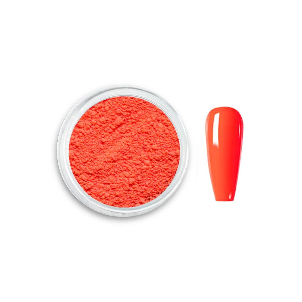 Neon Pigment Til Negle | Orange | Få Smukke Negle Med Neon Pigmenter