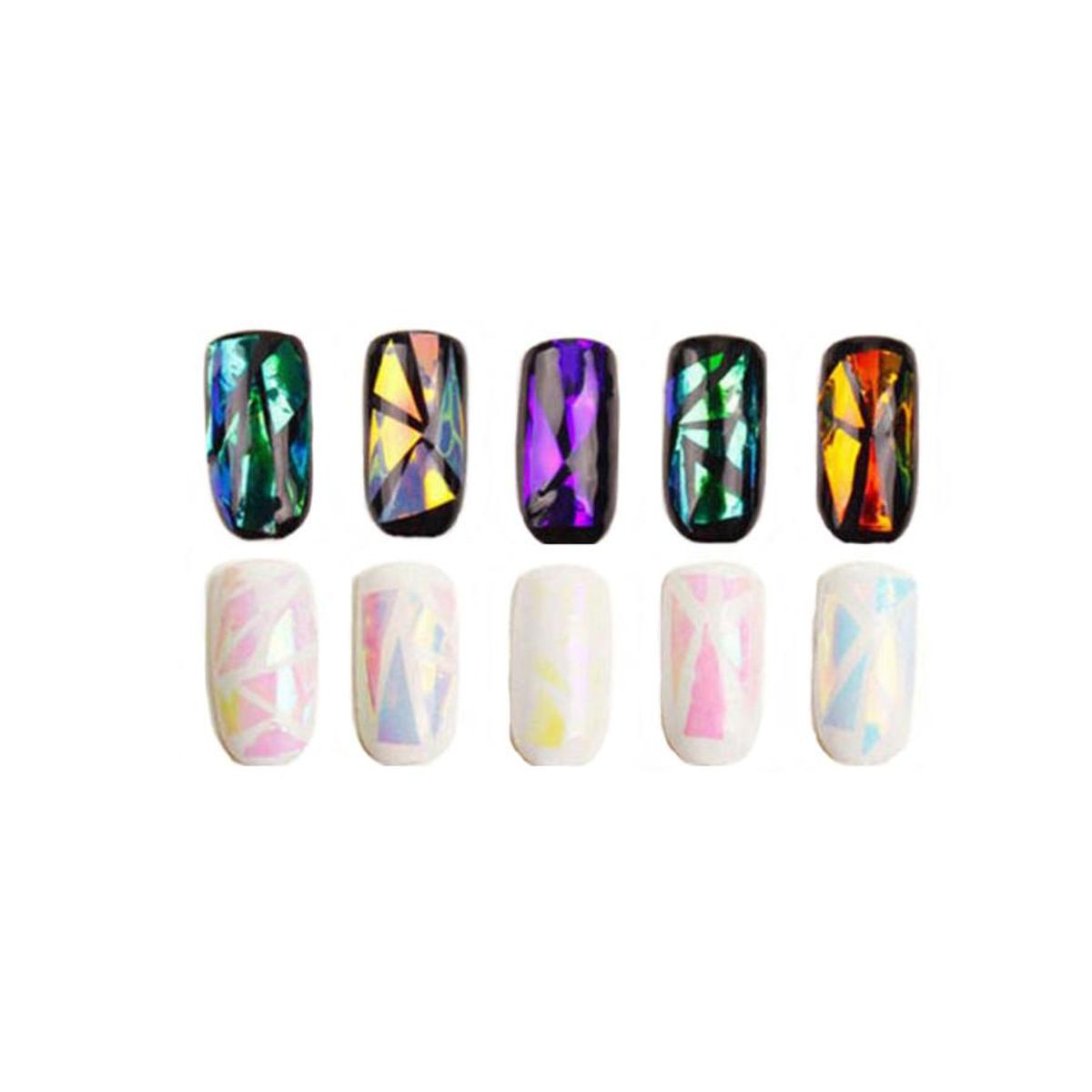 Nail Art 'Broken Glass' | 69 kr. | Flotte Farver & Nuancer