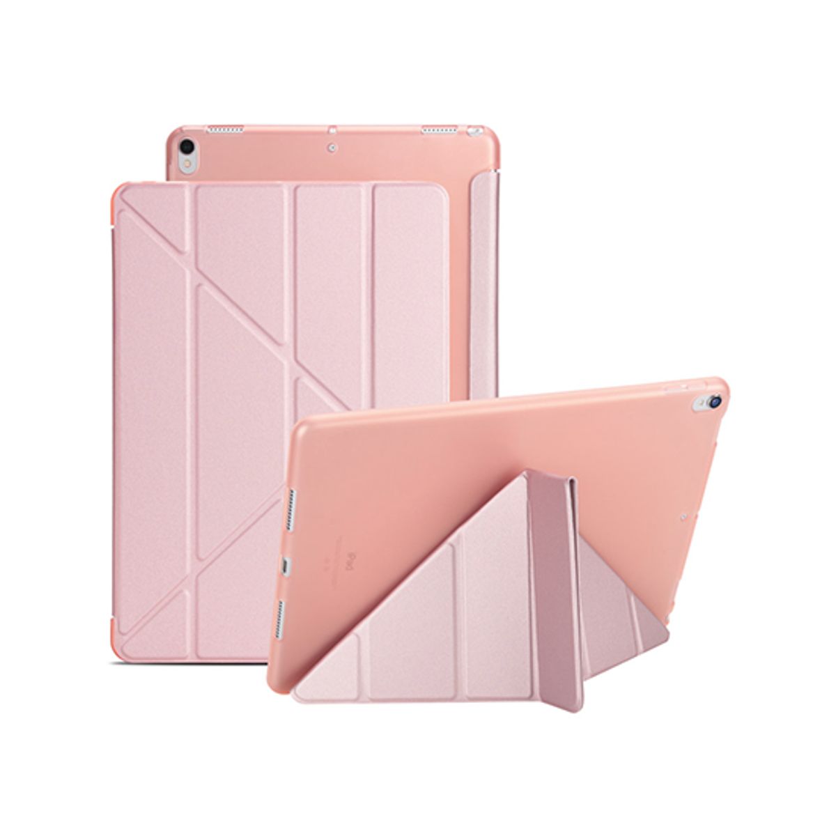 iPad Air 4/5 (2020/2022) - Orgami Trifold Læder Cover M. Stander - Rose