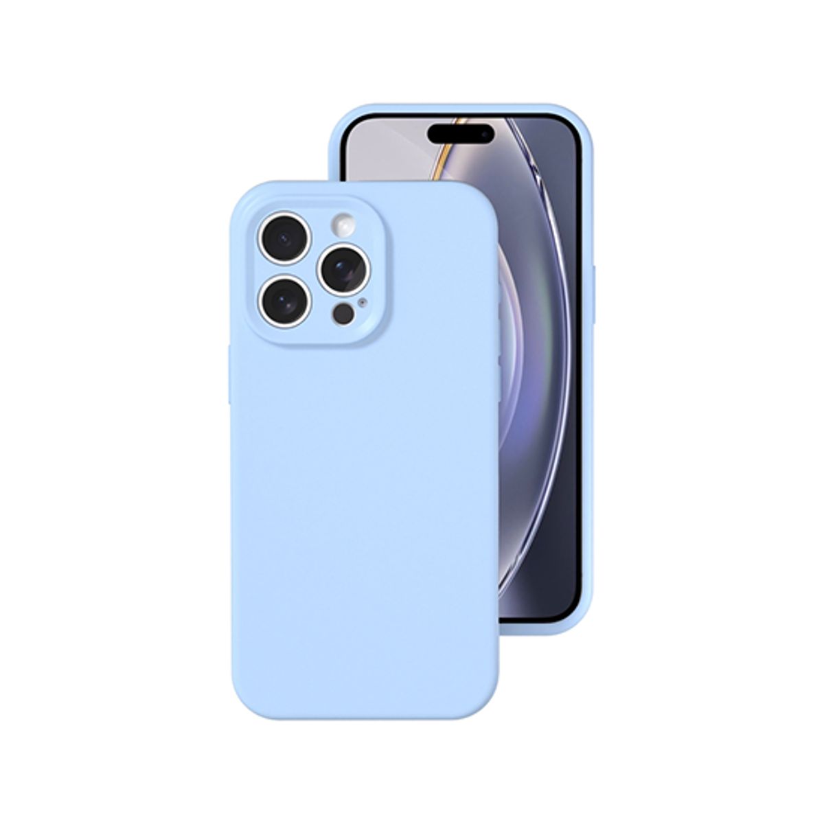 iPhone 16 Pro - Deluxe&trade; Jelly Silikone Cover - Sky Blue