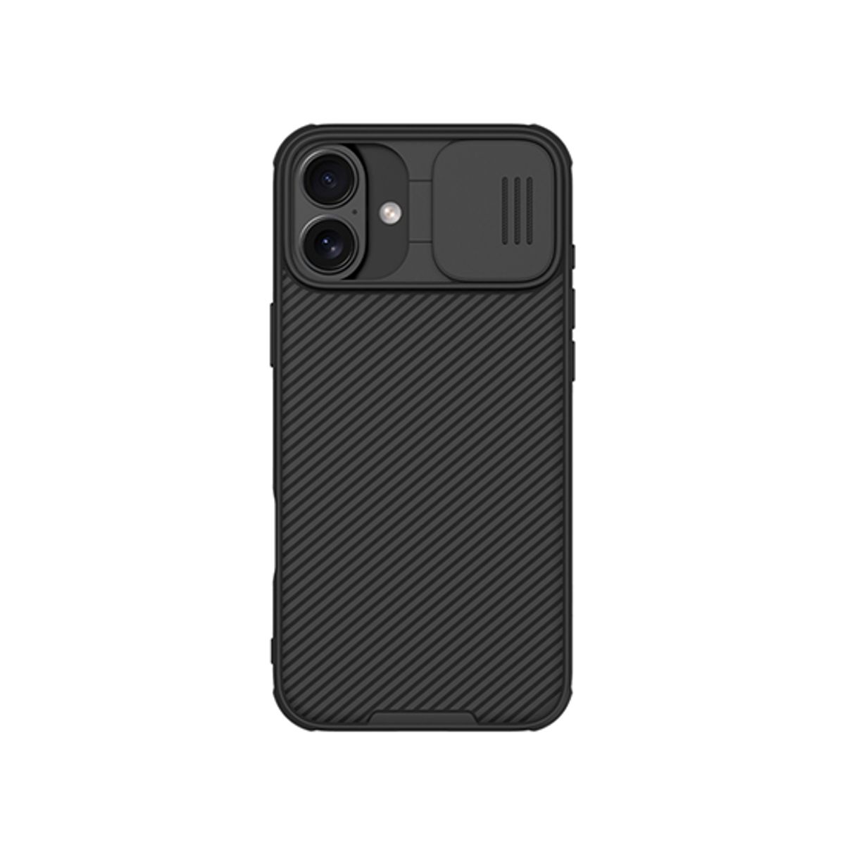 iPhone 16 Plus - NILLKIN® Cam-Slide Håndværker Cover - Sort