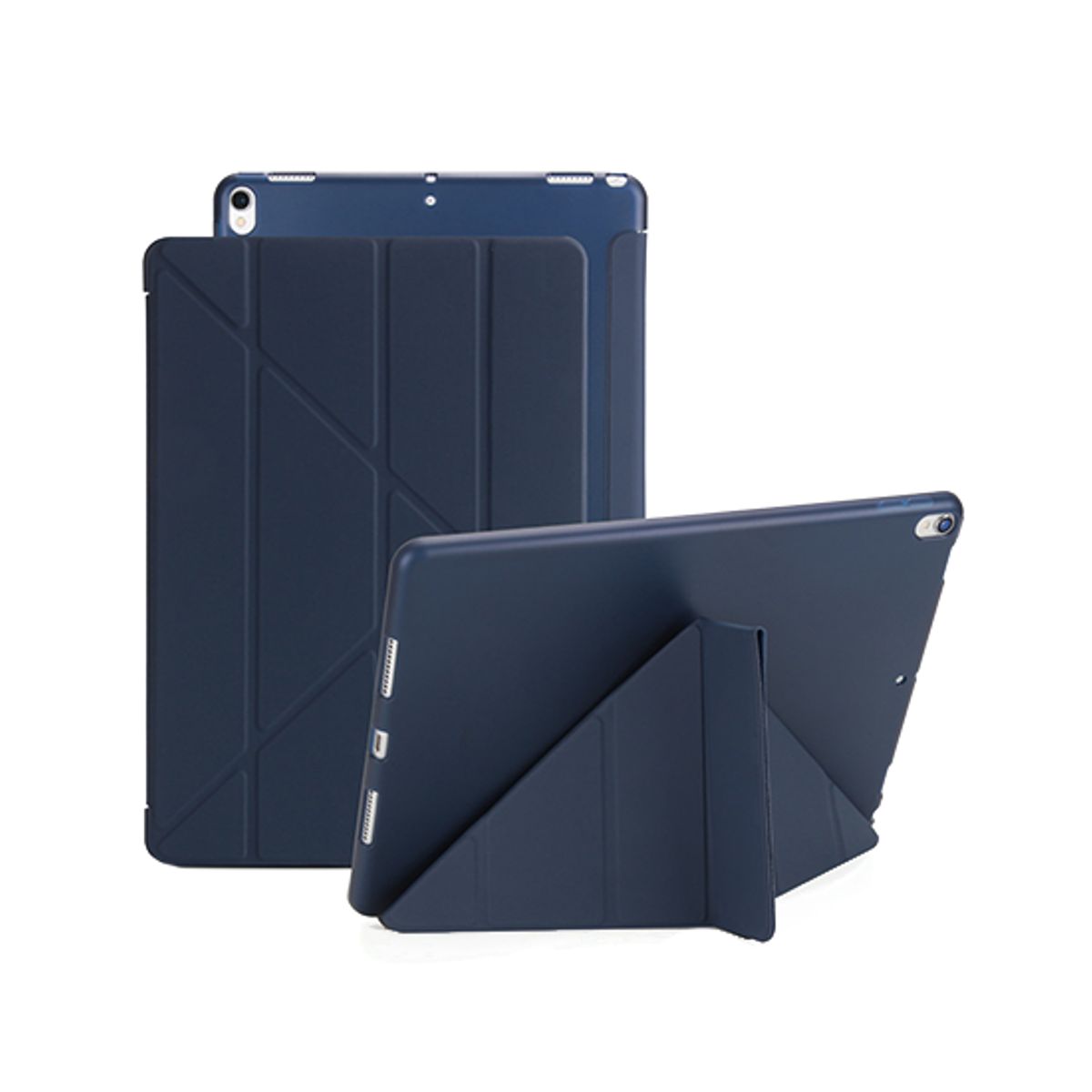 iPad Air 4/5 (2020/2022) - Orgami Trifold Læder Cover M. Stander - Navy