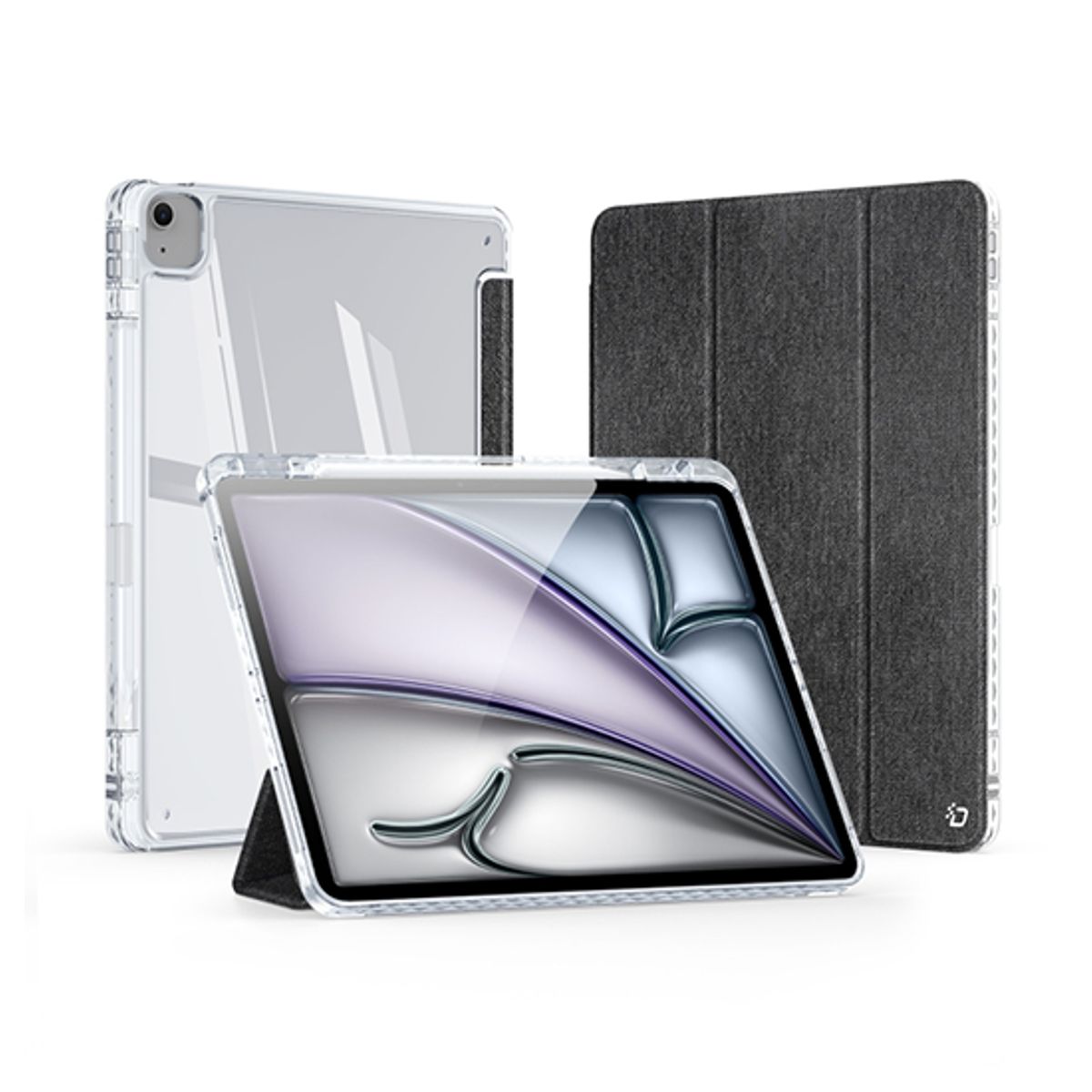 iPad Air 13" (2024) - DUX DUCIS® Unid Hybrid Trifold Cover - Sort