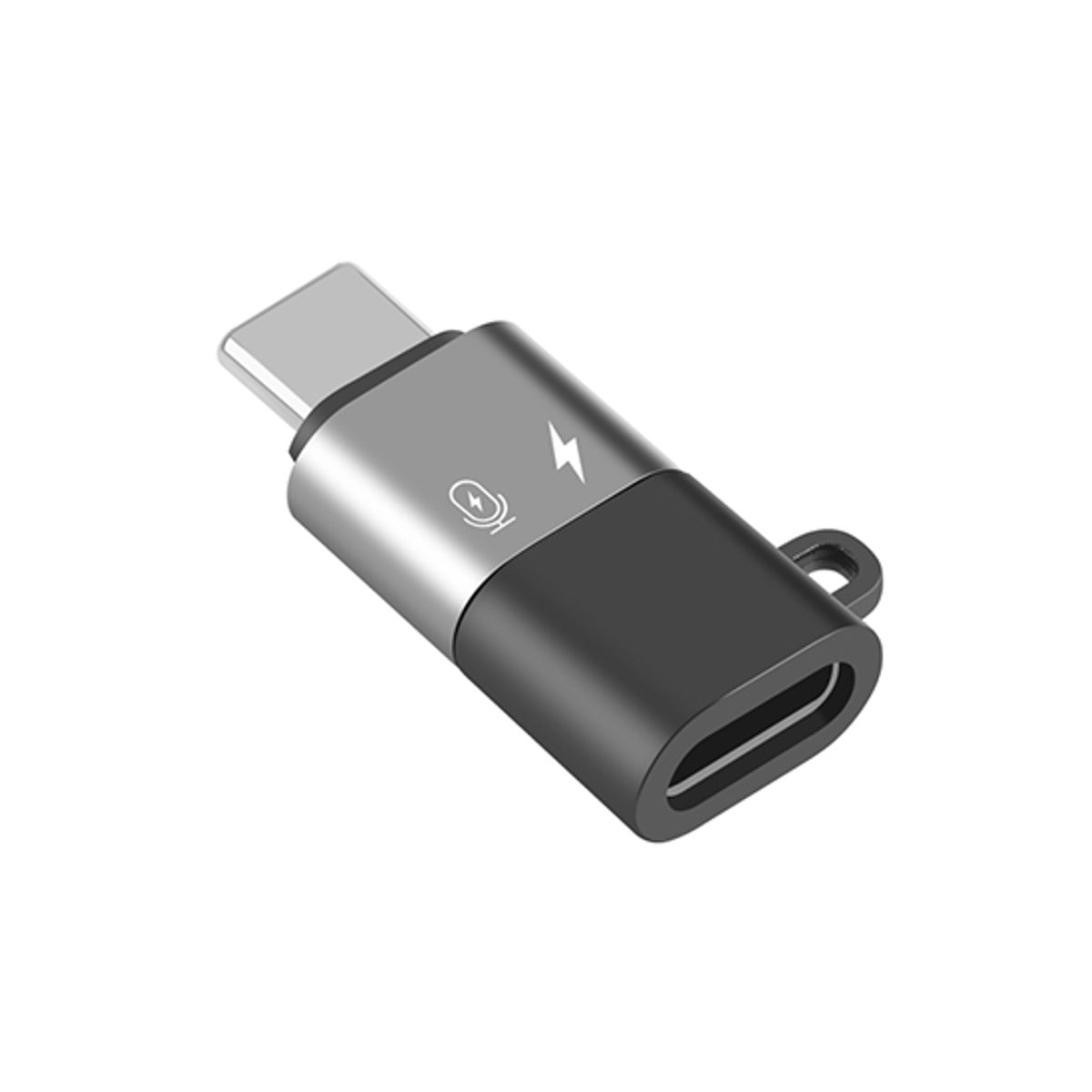 PULUZ&trade; USB-C til Lightning Hun - Adapter - Sort/Grå