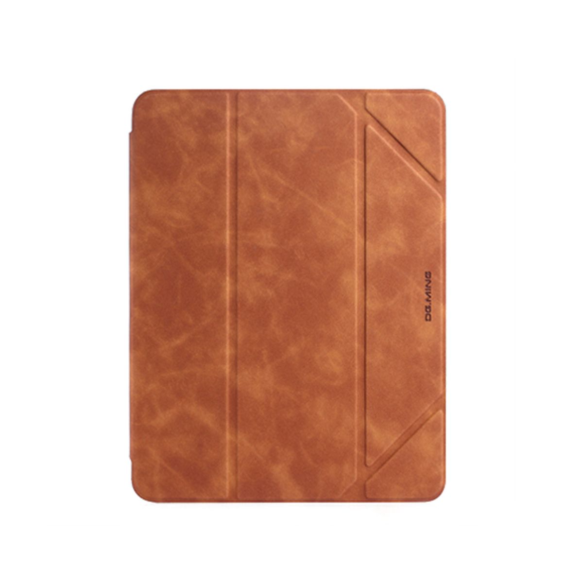 iPad Air 11" (2024) - DG.MING&trade; Trifold Læder Cover m. Stander - Brun