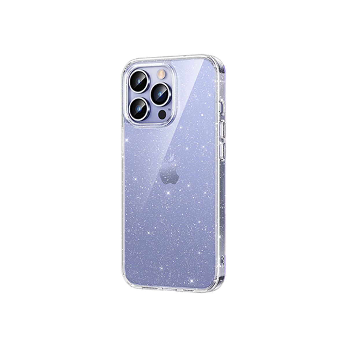 iPhone 14 Pro - DeLX&trade; Glitter Silikone Cover - Sølv