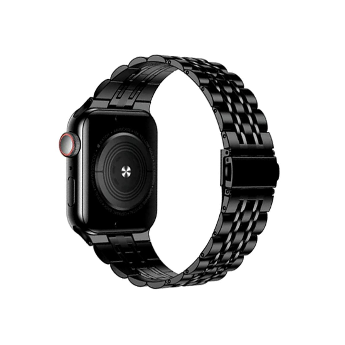 Apple Watch (42/44/SE/45/46/49mm) - Butterfly Stål Urlænke - Sort