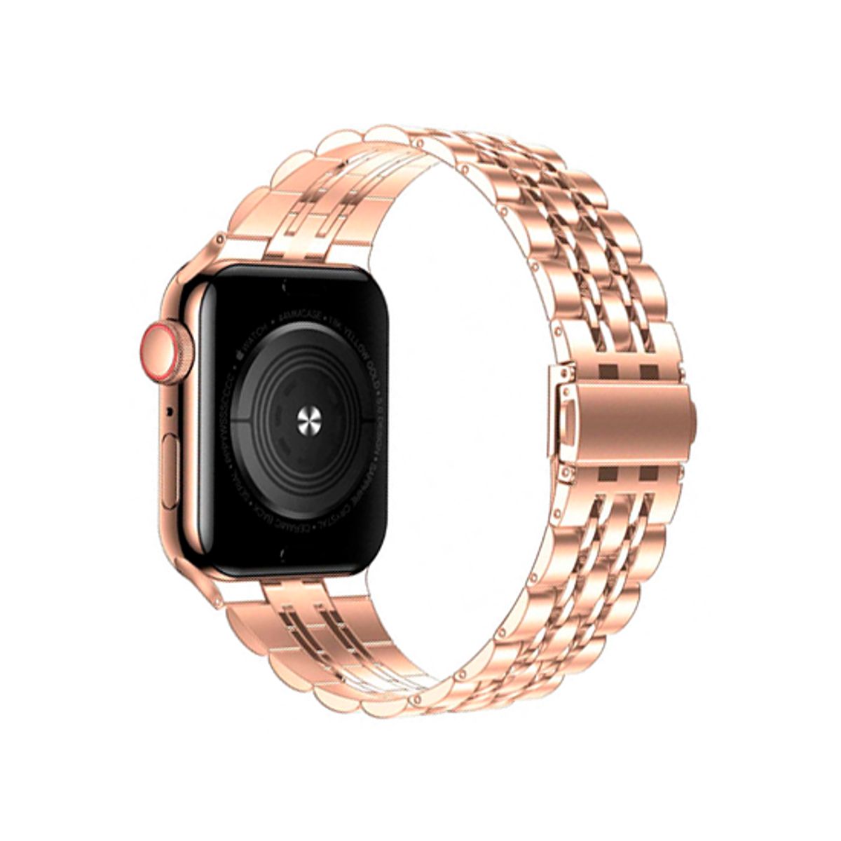 Apple Watch (38/40/SE/41/42mm) - Butterfly Stål Urlænke - Rose