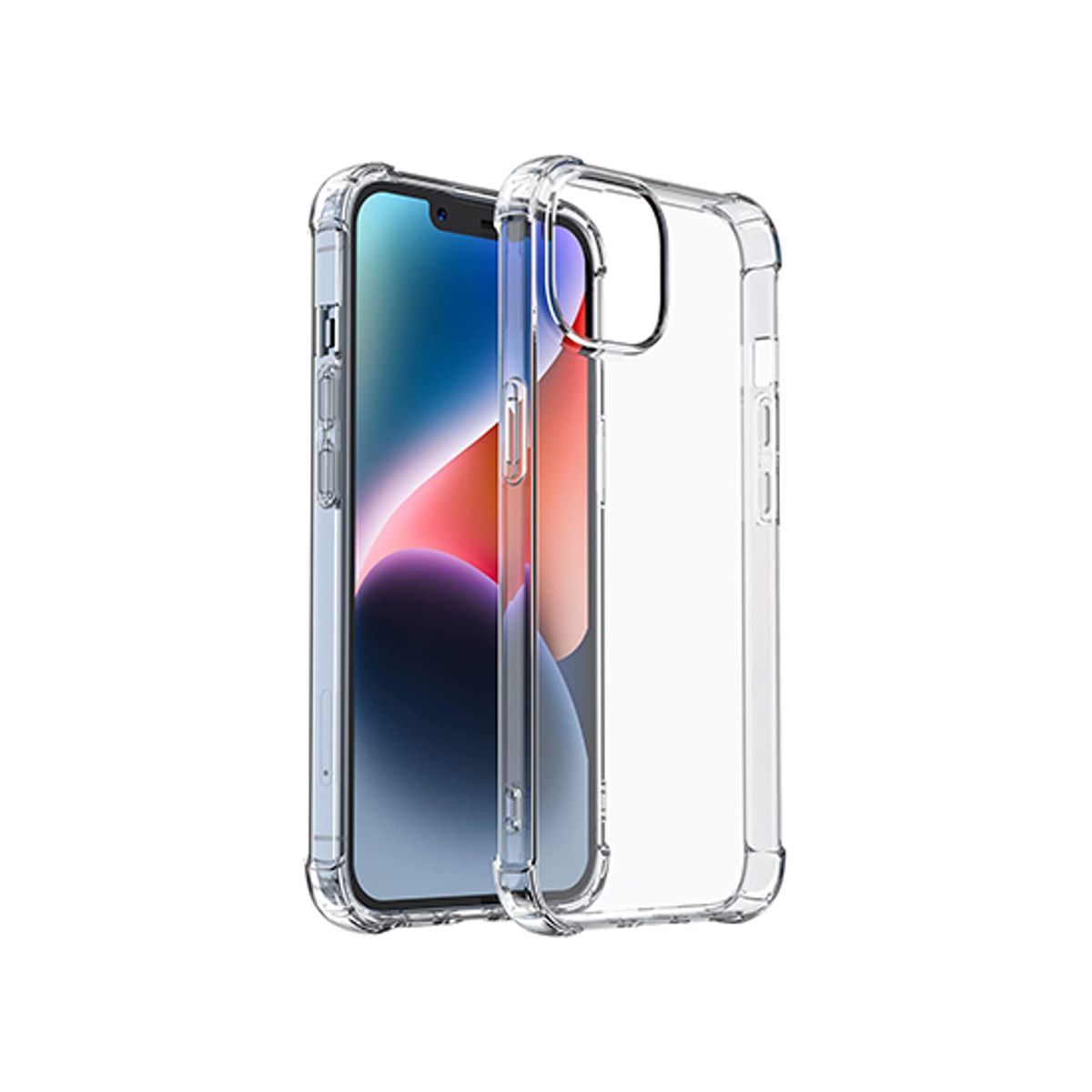 iPhone 12 Pro Max - Silent Stødsikker Silikone Cover - Gennemsigtig