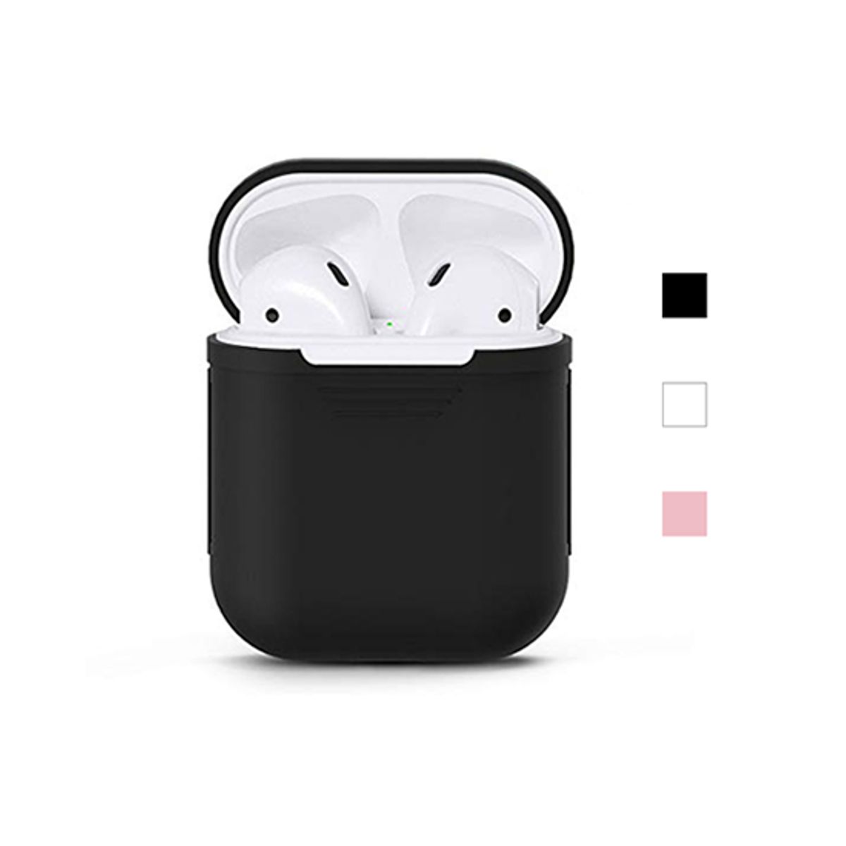 AirPods (1/2) | DeLX Premium Silikone Cover - Sort