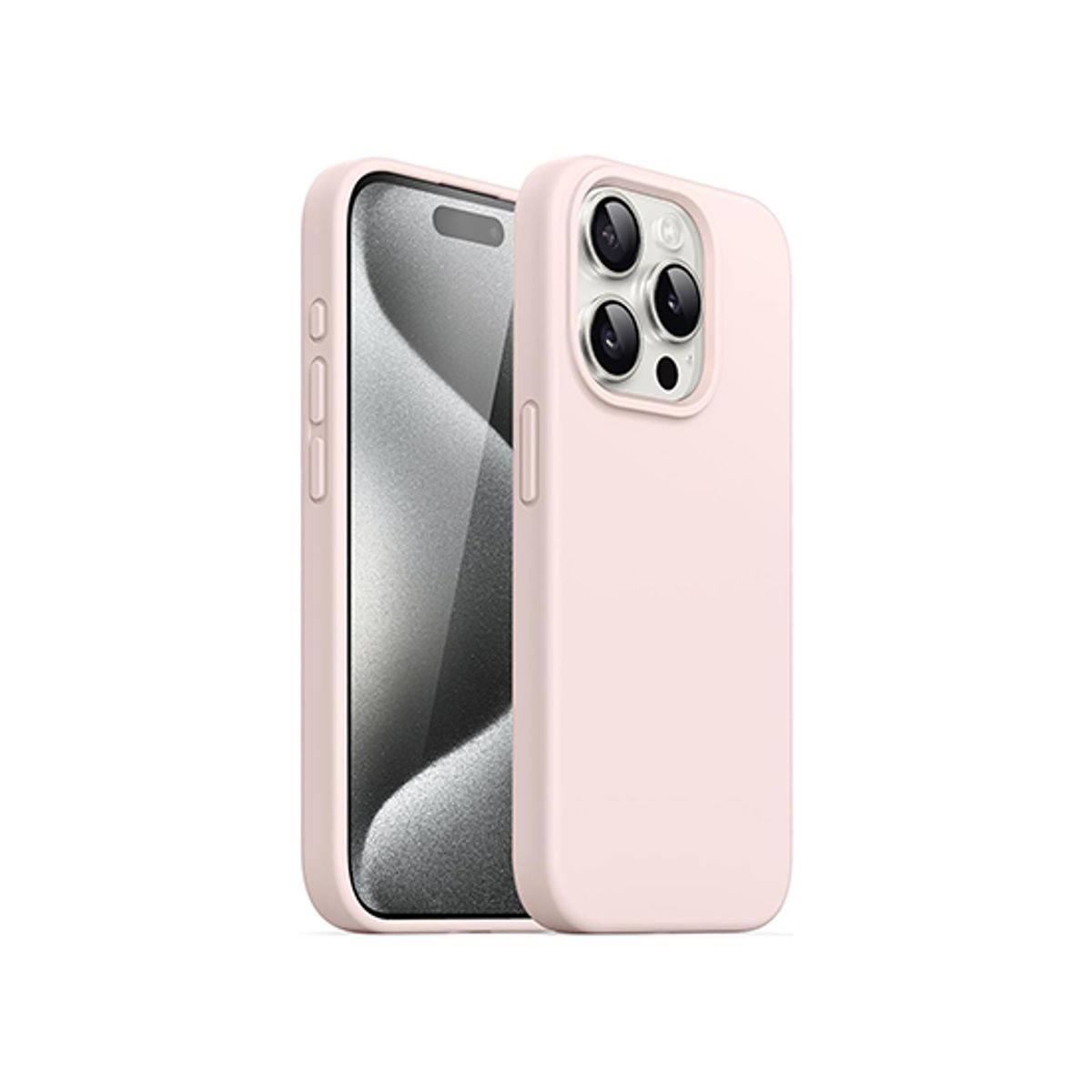 iPhone 14 Pro Max - Deluxe&trade; Soft Touch Silikone Cover - Lyserød