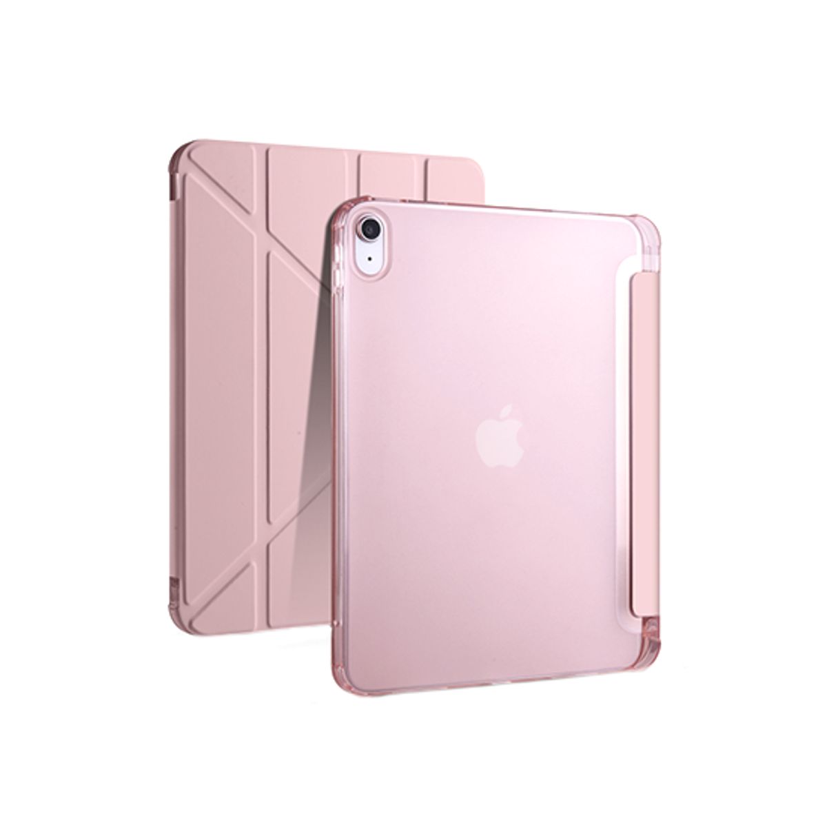 iPad 10.9" 2022 (10th gen) - LUX&trade; Multi-Fold Silikone Cover - Pink