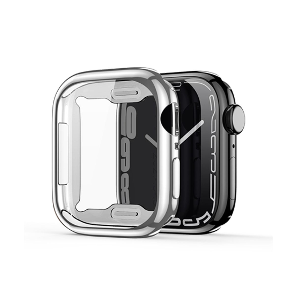 Apple Watch (38/40/42/44mm) - DeLX&trade; 360° M-Plating Cover - Sølv