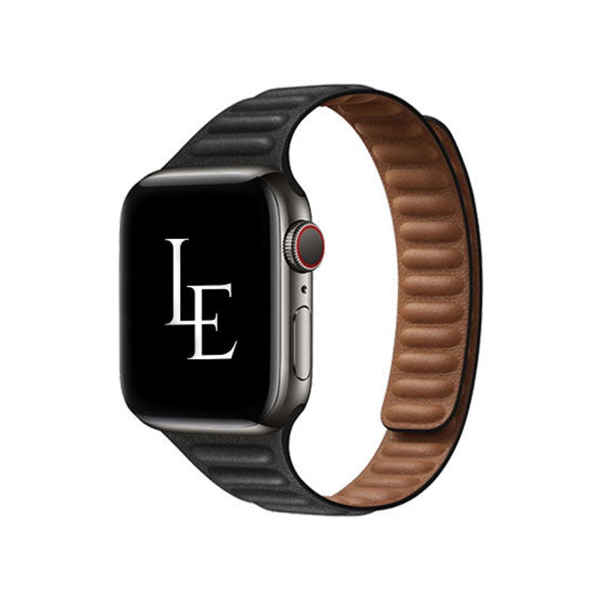 Apple Watch (38/40/SE/41/42mm) - L'Empiri&trade; Thin Magnetisk Læder Rem - Sort