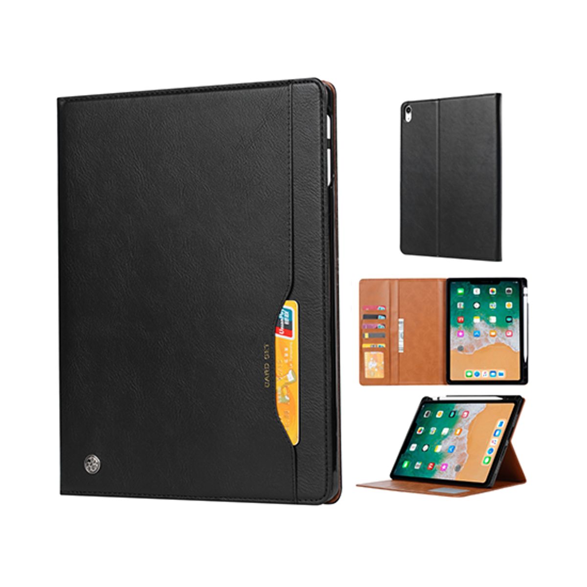 iPad 10.2" 7/8/9 (2019/2020/2021) - Verona&trade; Vigor Læder Cover - Sort