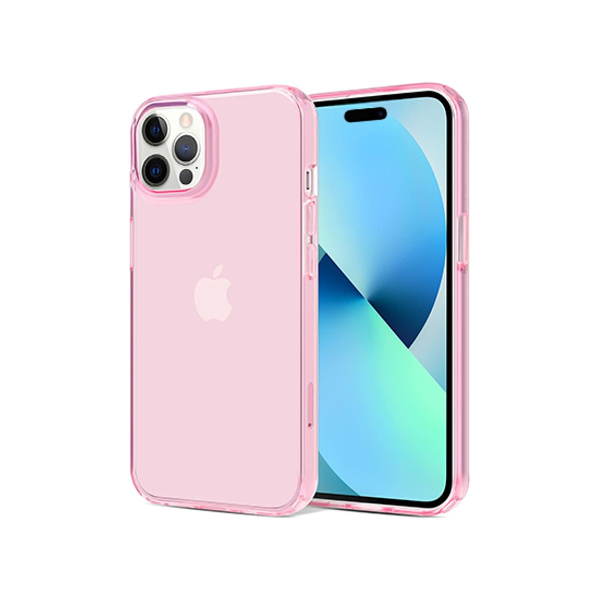 iPhone 14 Pro Max - Ballet&trade; Crystal Silikone Bagside Cover - Pink