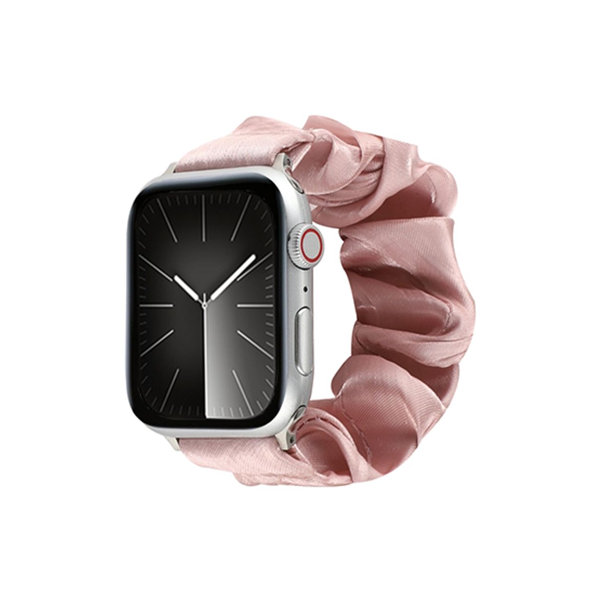 Apple Watch (38/40/SE/41/42mm) - Scrunchie Velour Dame Armbånd - Pink