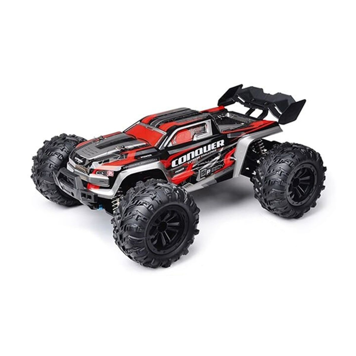 BIGFOOT 1/16 Fjernstyret bil 38+ km/t 4WD - Rød/Sort