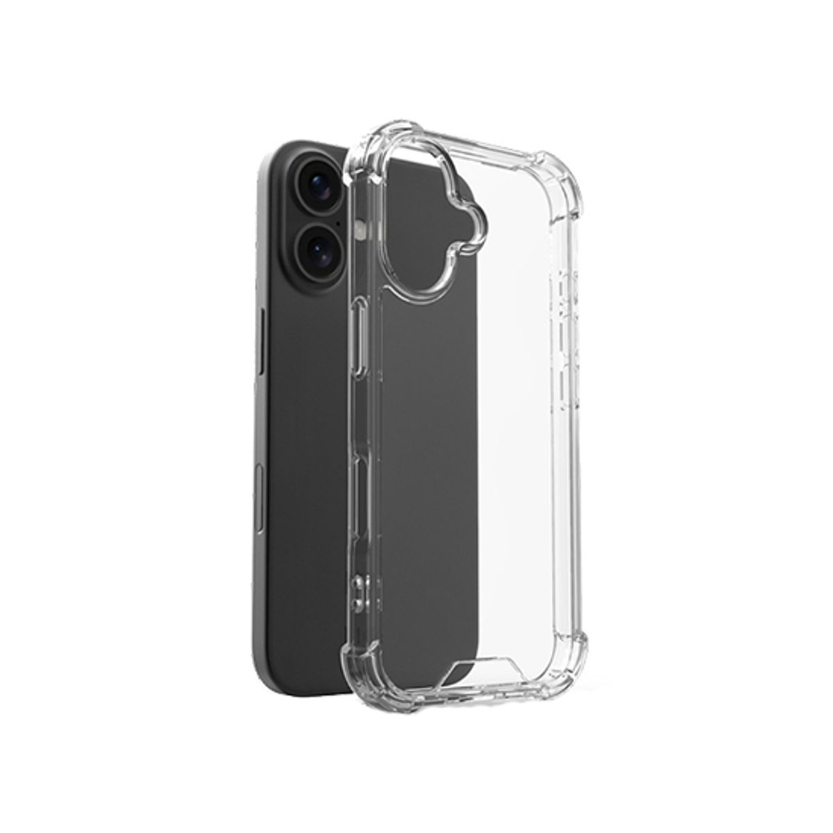 iPhone 16 - ENKAY&trade; Silent Stødsikker Silikone Cover - Klar