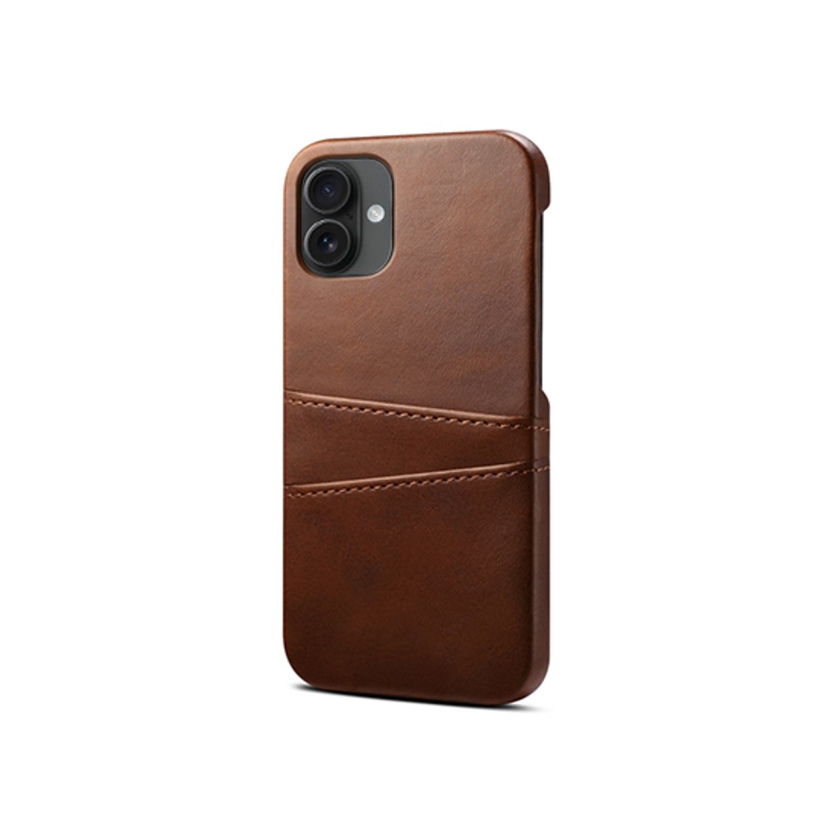 iPhone 16 Plus - NX Design&trade; Læder Cover M. Kortholder - Brun