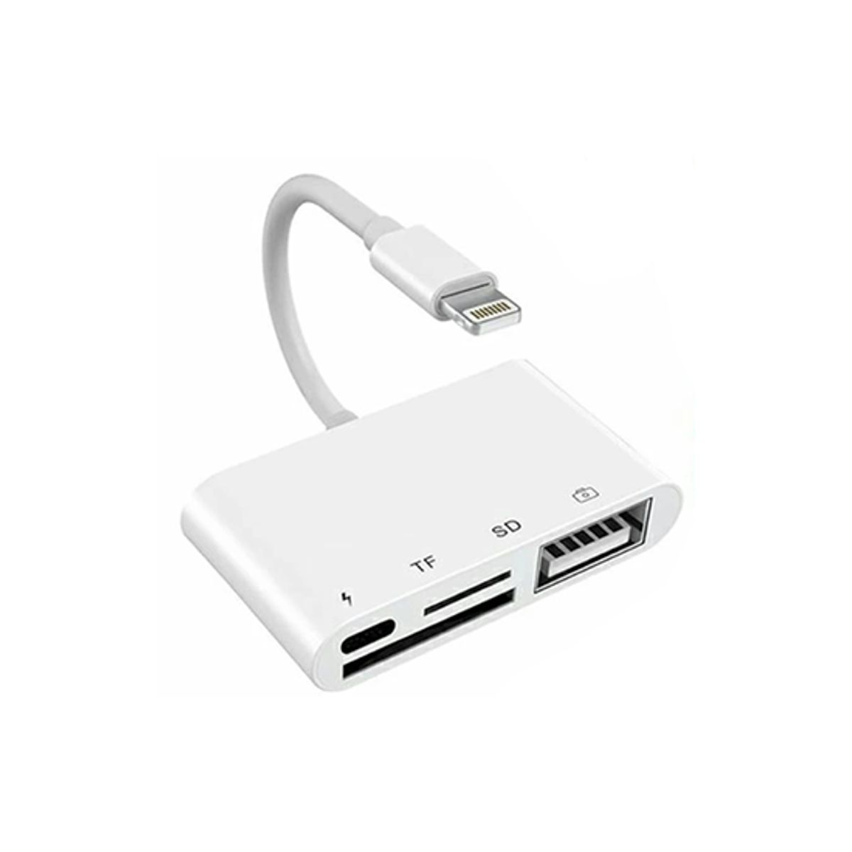 Lightning til SD/TF USB Adapter til iPhone 4-i-1