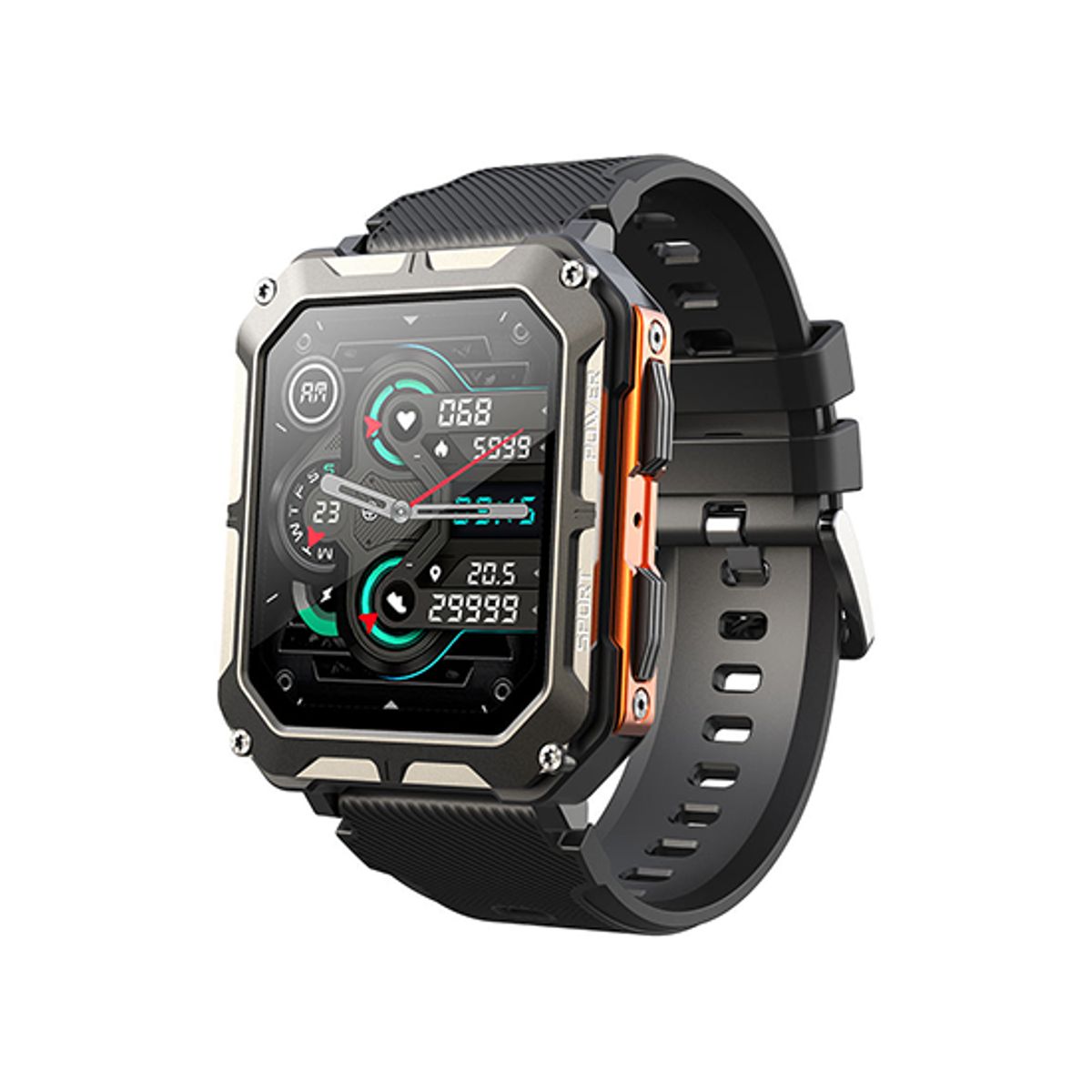 Motion-Pro&trade; Aktivitetsur - IP67 Vandtæt SmartWatch - Sort