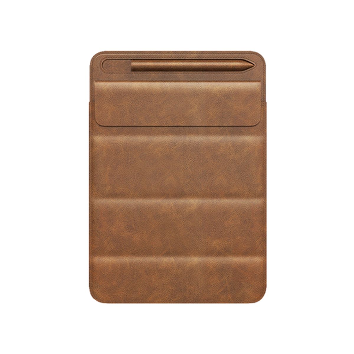 iPad Air 11" (2024) - DELUXE&trade; Trifold Læder Sleeve - Vintage Brun