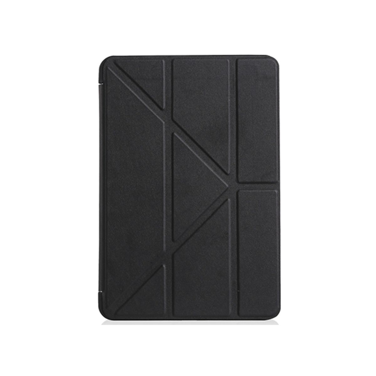 iPad Pro 12,9" (2020) - Orgami Trifold Læder Cover M. Stander - Sort