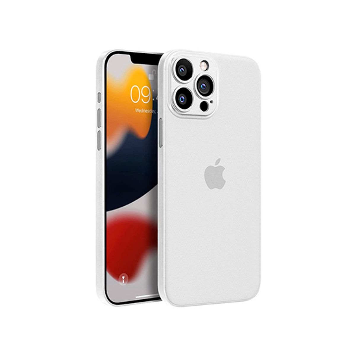 iPhone 13 Pro - Ultratynd Matte Series Cover V.2.0 - Hvid/Klar