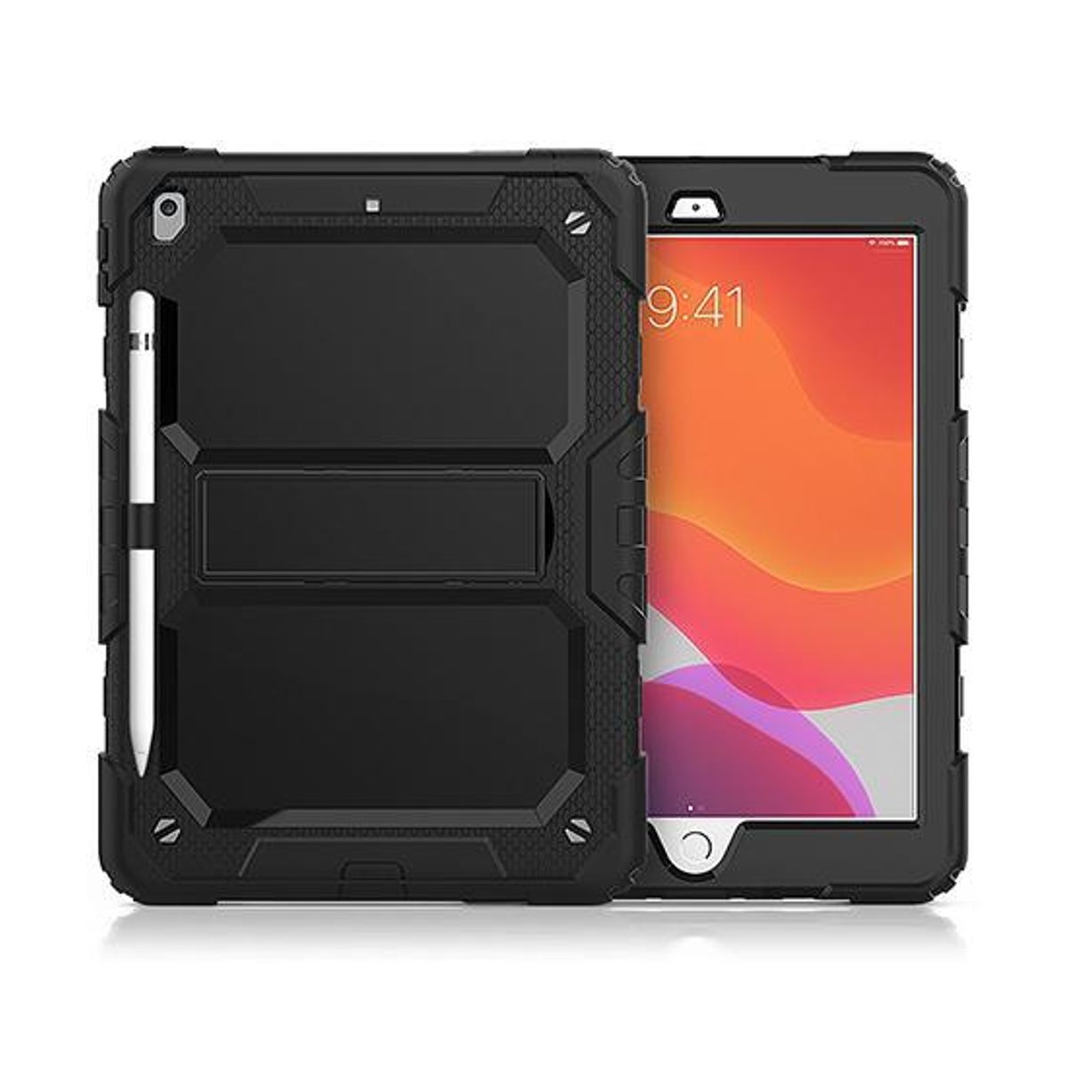 iPad 6 - 9.7" - ToughCase&trade; 360° Håndværker Cover - Sort