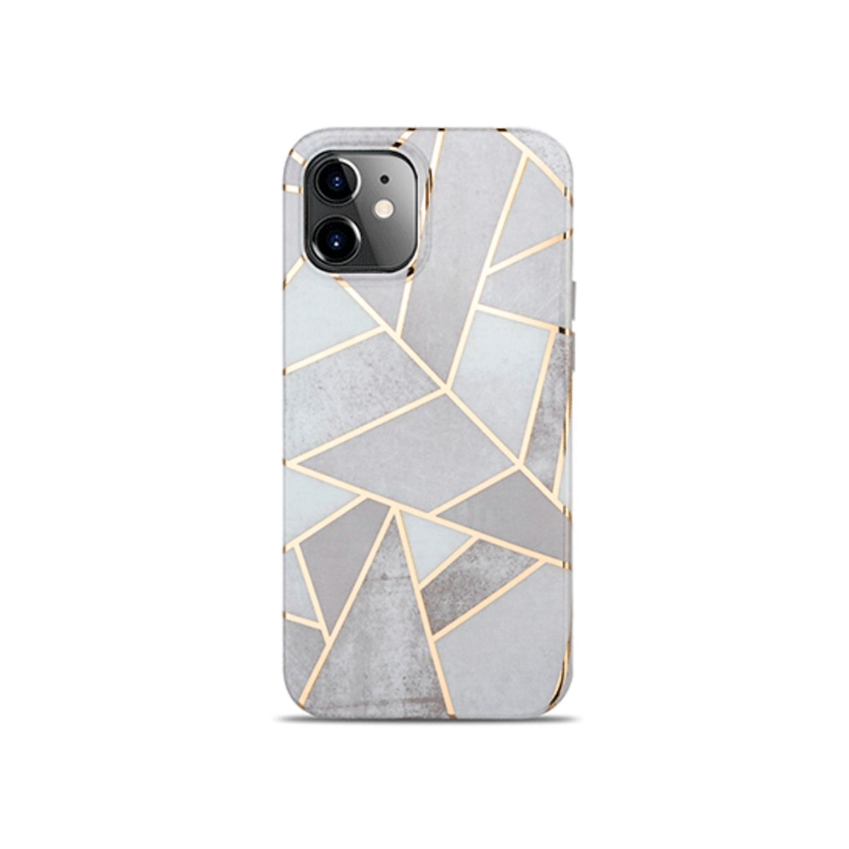 iPhone 12 - DELUXE&trade; Marble Silikone Cover - Carrara